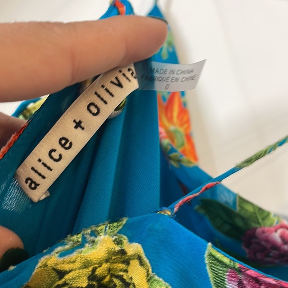 Alice + Olivia Christina Floral Hi-Lo Dress - Picture 10 of 13